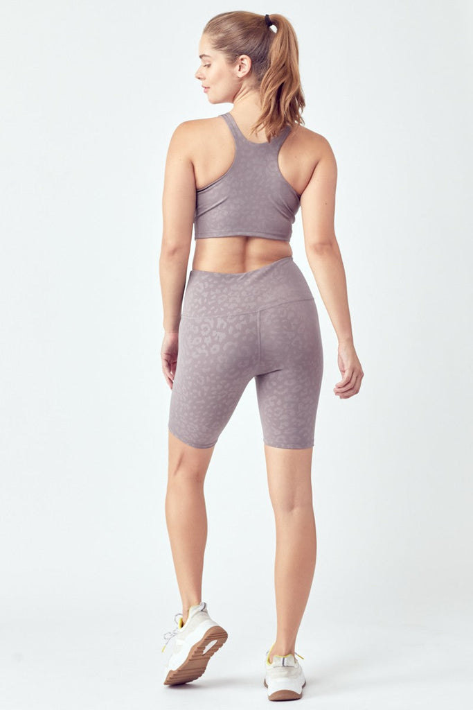 2 Piece Fringed Leopard Pattern Active Set - annva-usa