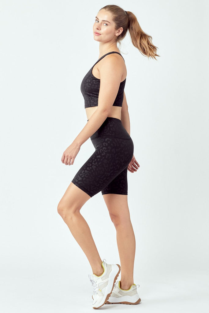 2 Piece Fringed Leopard Pattern Active Set - annva-usa